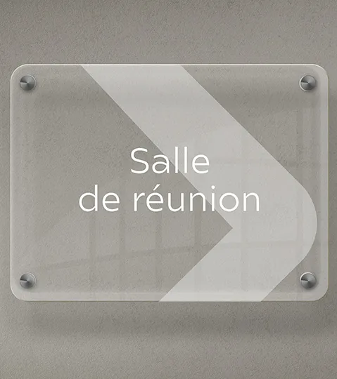 Plaque salle de réunion Tremblaye